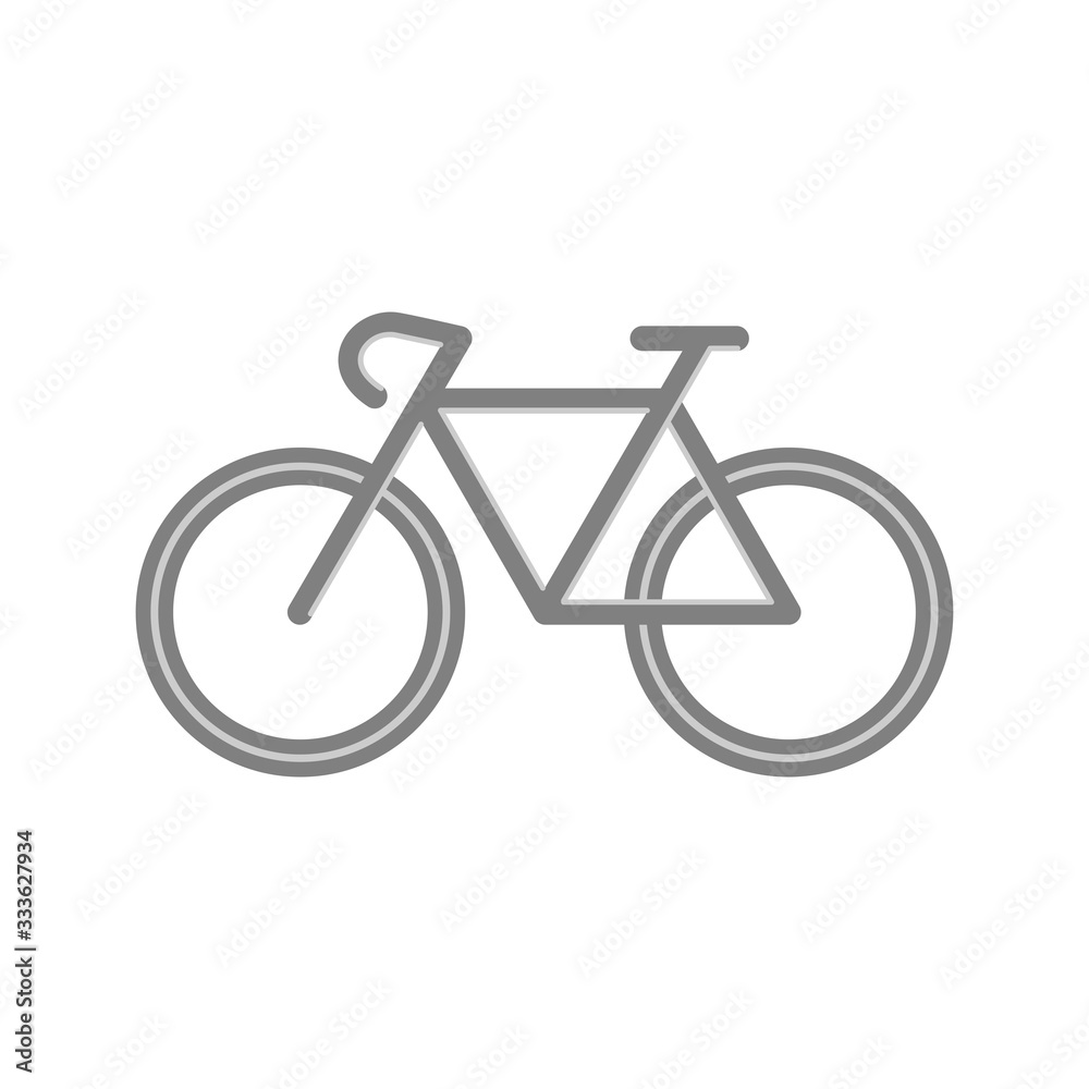 Bicycle icon on white background vector. Bicycle icon on white background vector.