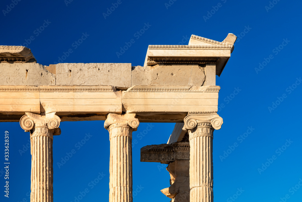 Ionic order at the Erechtheion of Acropolis, Athens