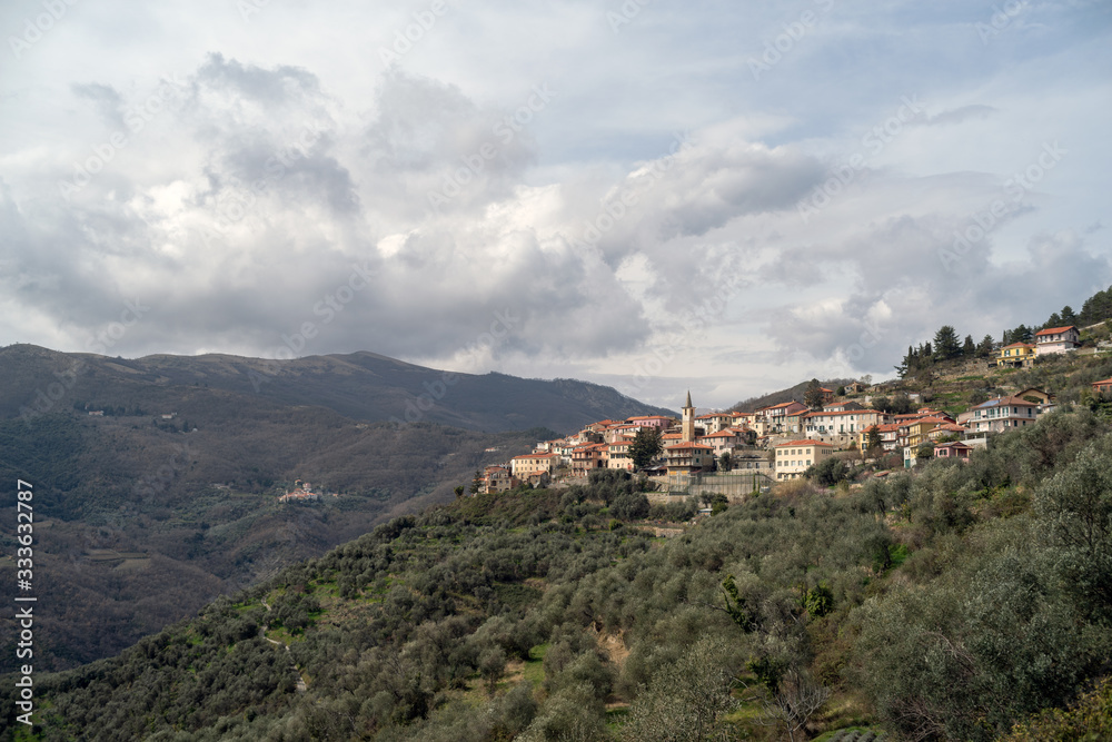 Cesio ancient hillside village,  Italy