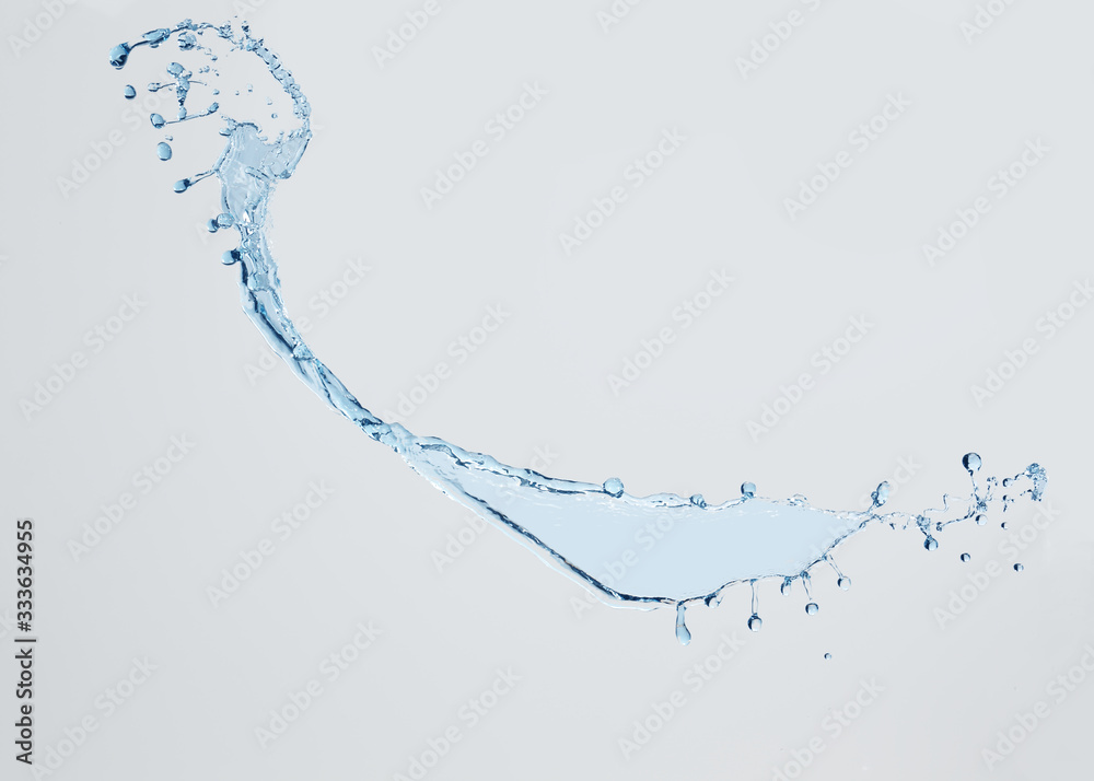 Splash of clean water on white background Splash of clean water on white background