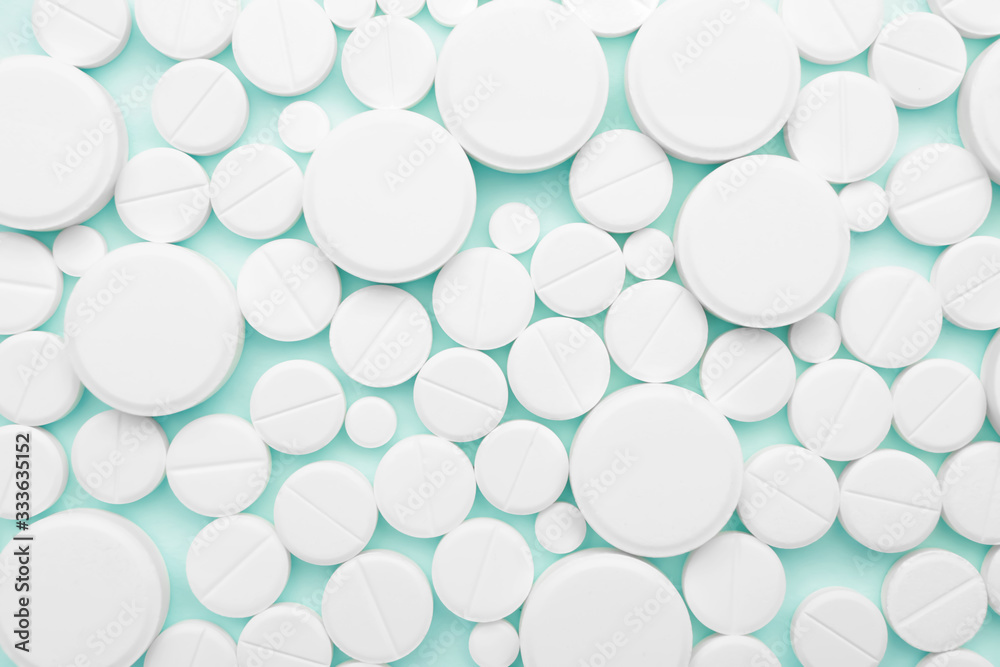 Many pills as background, top view Many pills as background, top view