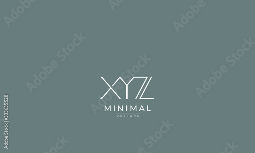 Alphabet letter icon logo XYZ photo
