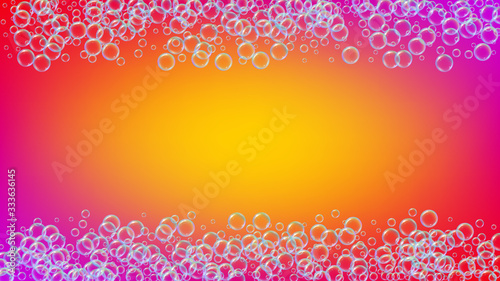 Soap foam. Detergent bath bubble and suds for bathtub. Shampoo.