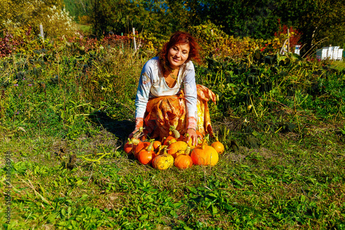 Organic permaculture garden. Harvest Hokaido.