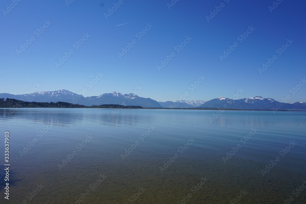 View of lake Chiemsee
