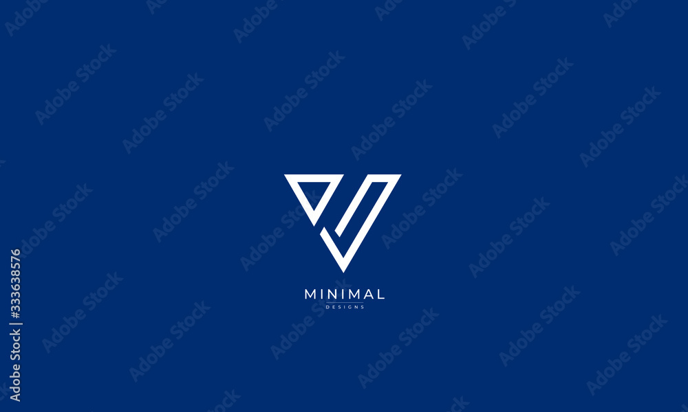 Alphabet letter icon logo V Alphabet letter icon logo V