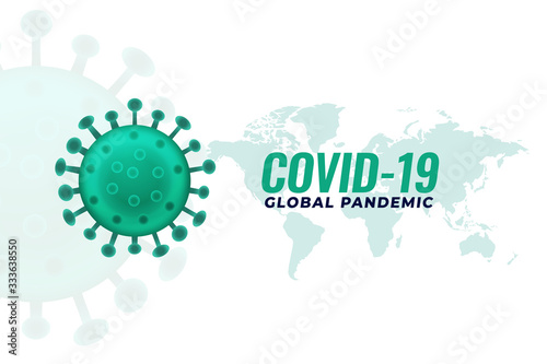 covid19 coronavirus pandemic infection outburst background design