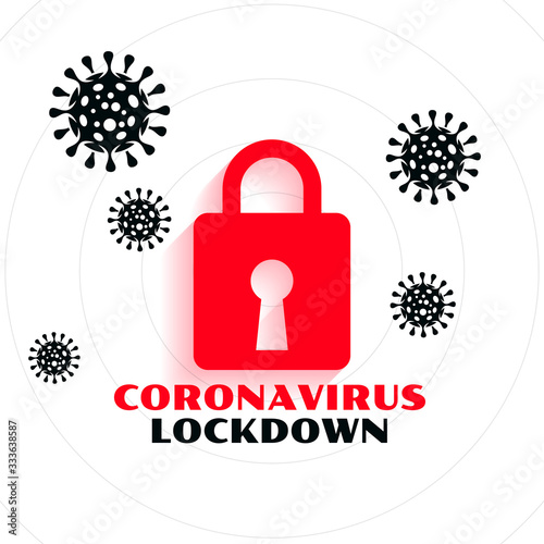 coronavirus pandemic covid-19 lockdown concept background design