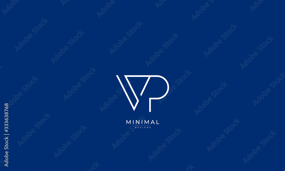 Alphabet letter icon logo VP Alphabet letter icon logo VP