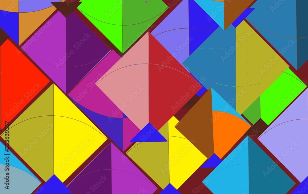 Fototapeta premium colorful kites geometric background wallpaper 