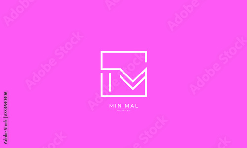 Alphabet letter icon logo TM