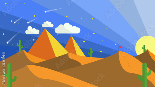 vector illustration of a landscape