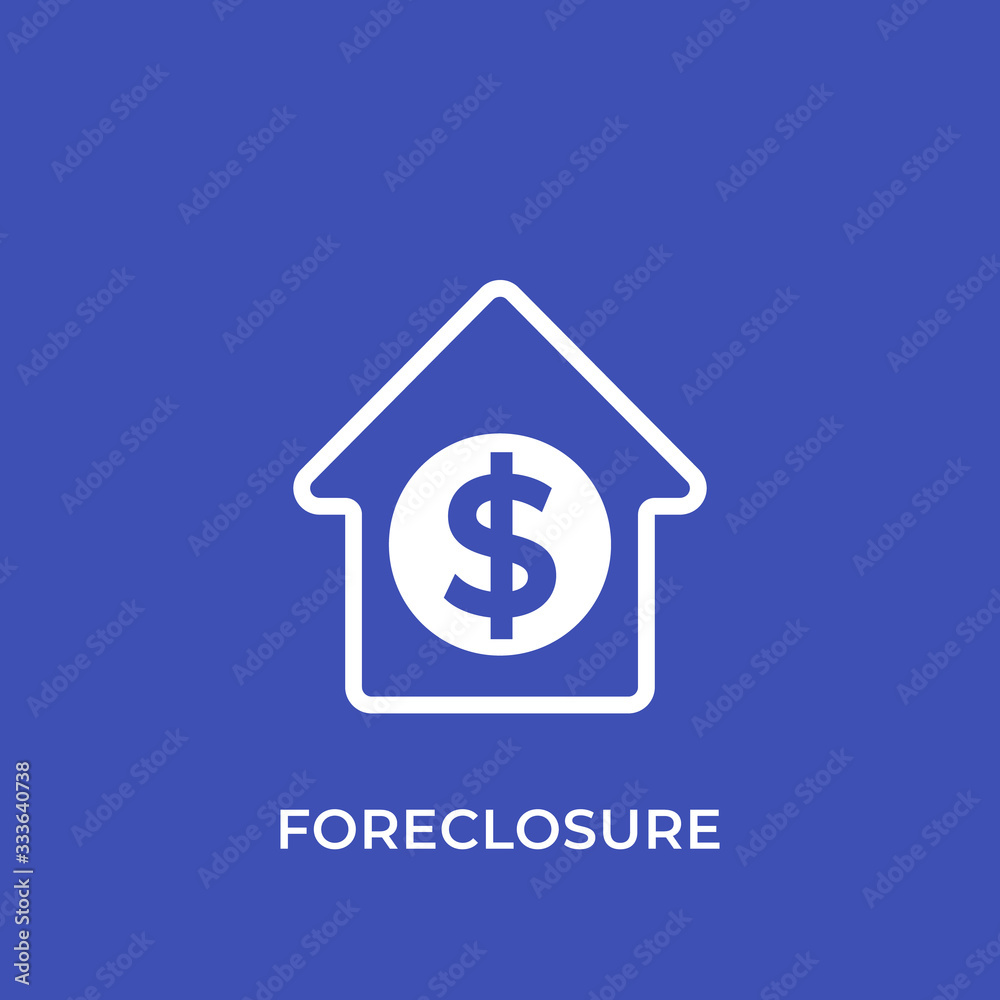 foreclosure icon, house for sale vector foreclosure icon, house for sale vector