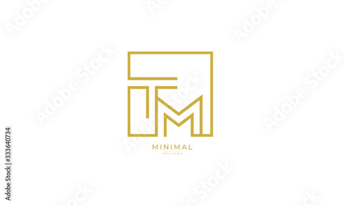 Alphabet letter icon logo TM