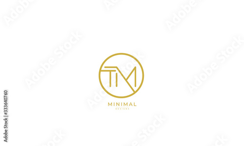 Alphabet letter icon logo TM