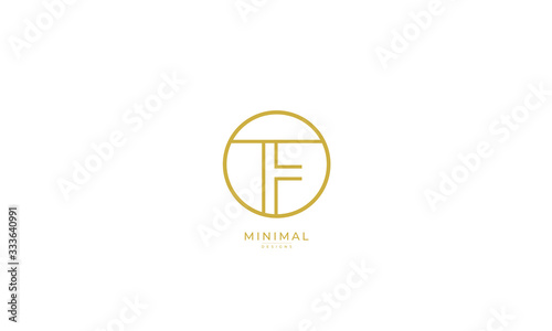Free Download Alphabet letter icon logo TF - GFXLoad