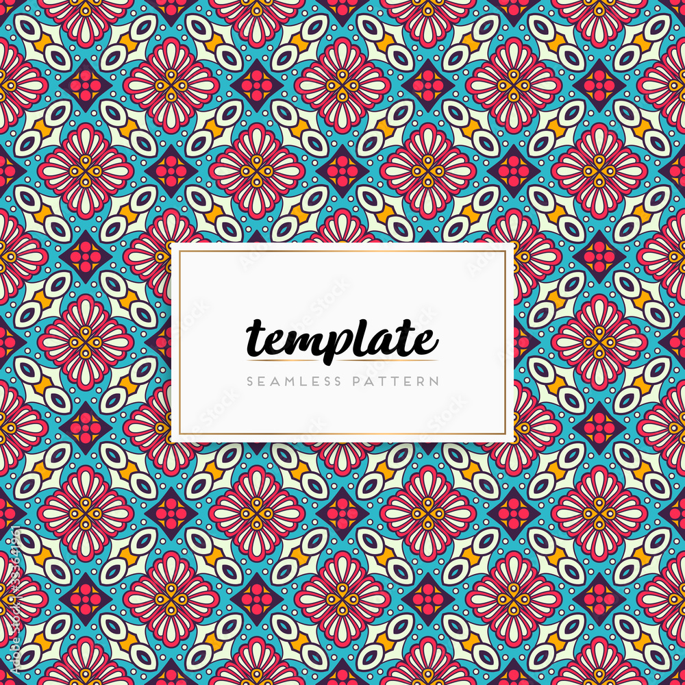 Background mandala seamless pattern vector Background mandala seamless pattern vector