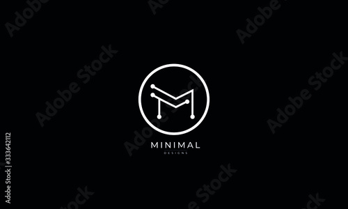 Alphabet letter icon logo TM