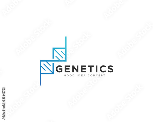 DNA Logo Icon Design Vector