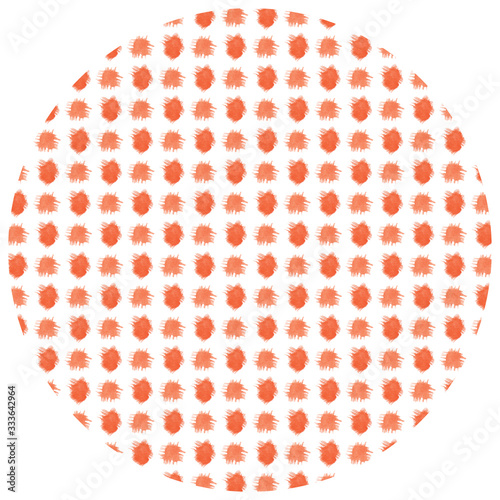 Seamless abstract pattern consisting of red dots