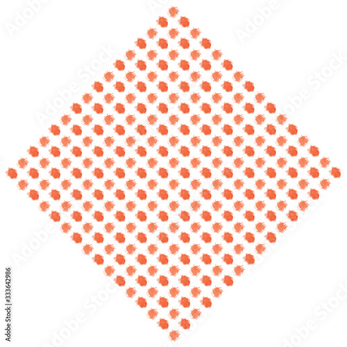 Seamless abstract pattern consisting of red dots.