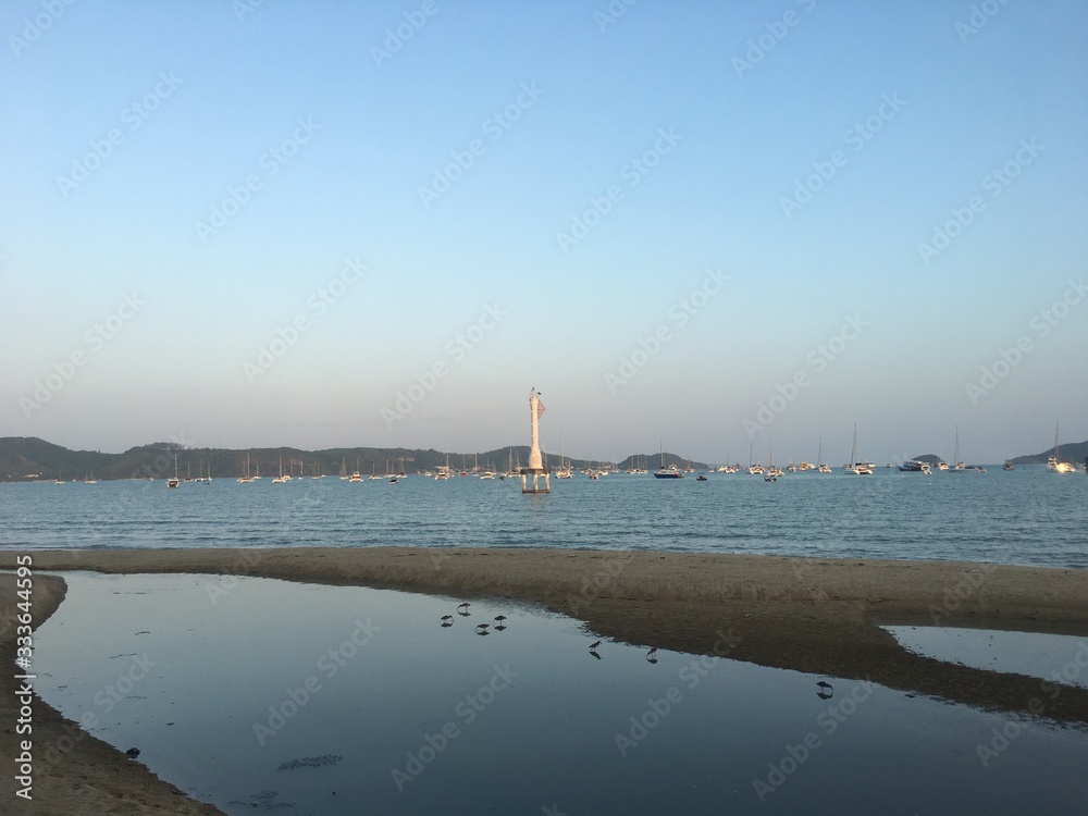 Fototapeta premium lighthouse at sunset