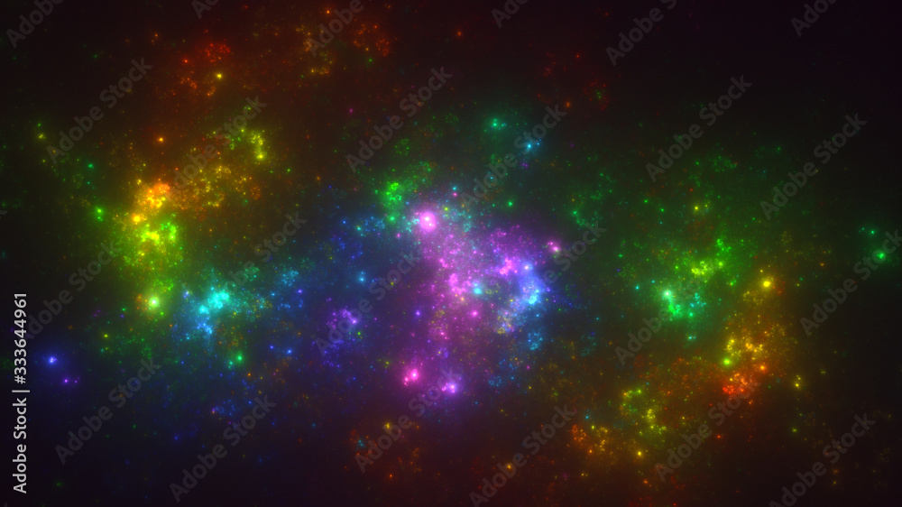 3D rendering abstract technology fractal background 3D rendering abstract technology fractal background