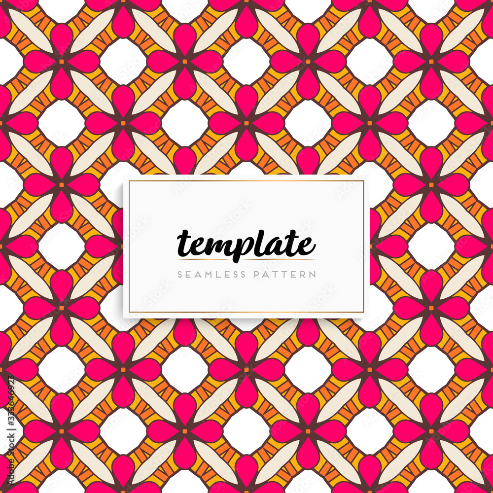 Background mandala seamless pattern vector Background mandala seamless pattern vector