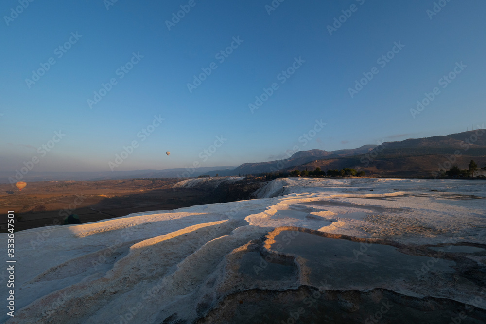 Pamukkale, famous natural pools in Turkey all dried.