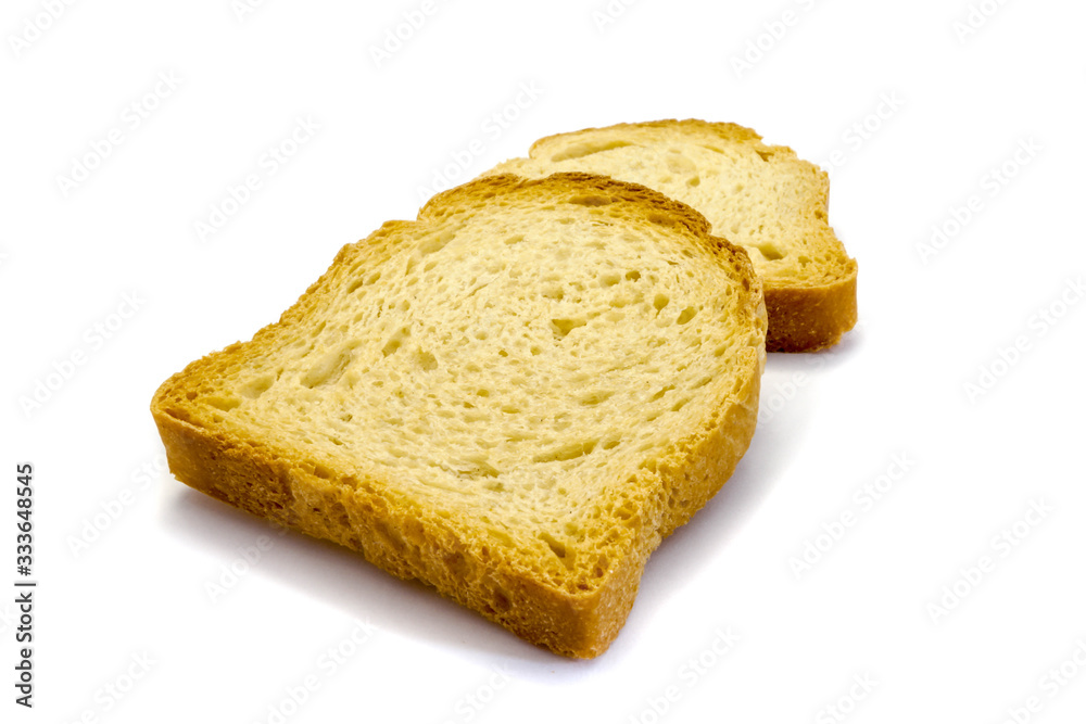 rusk isolated on white background