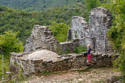 Ruins of the medieval Dvigrad town, Istria, Croatia photo