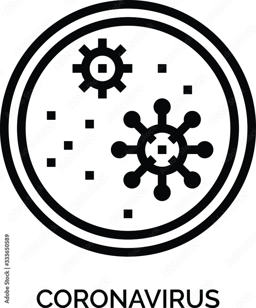 Virus icon. Virus icon.