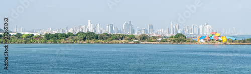 Panama City seen from Panama Canal