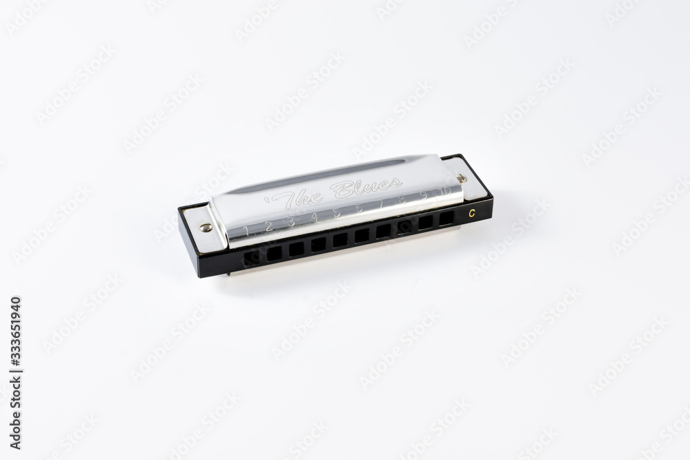 silver harmonica