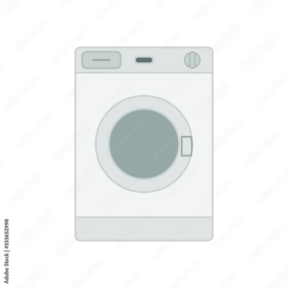 white washing machine on white background white washing machine on white background