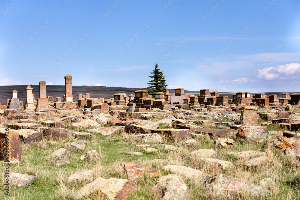 Noratus - unique lagest cemetery of khachkars, Armenia