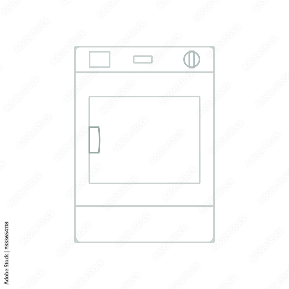 white tumble dryer on white background white tumble dryer on white background