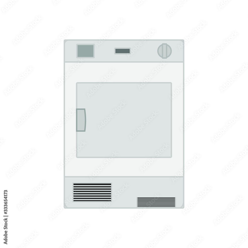 white tumble dryer on white background white tumble dryer on white background