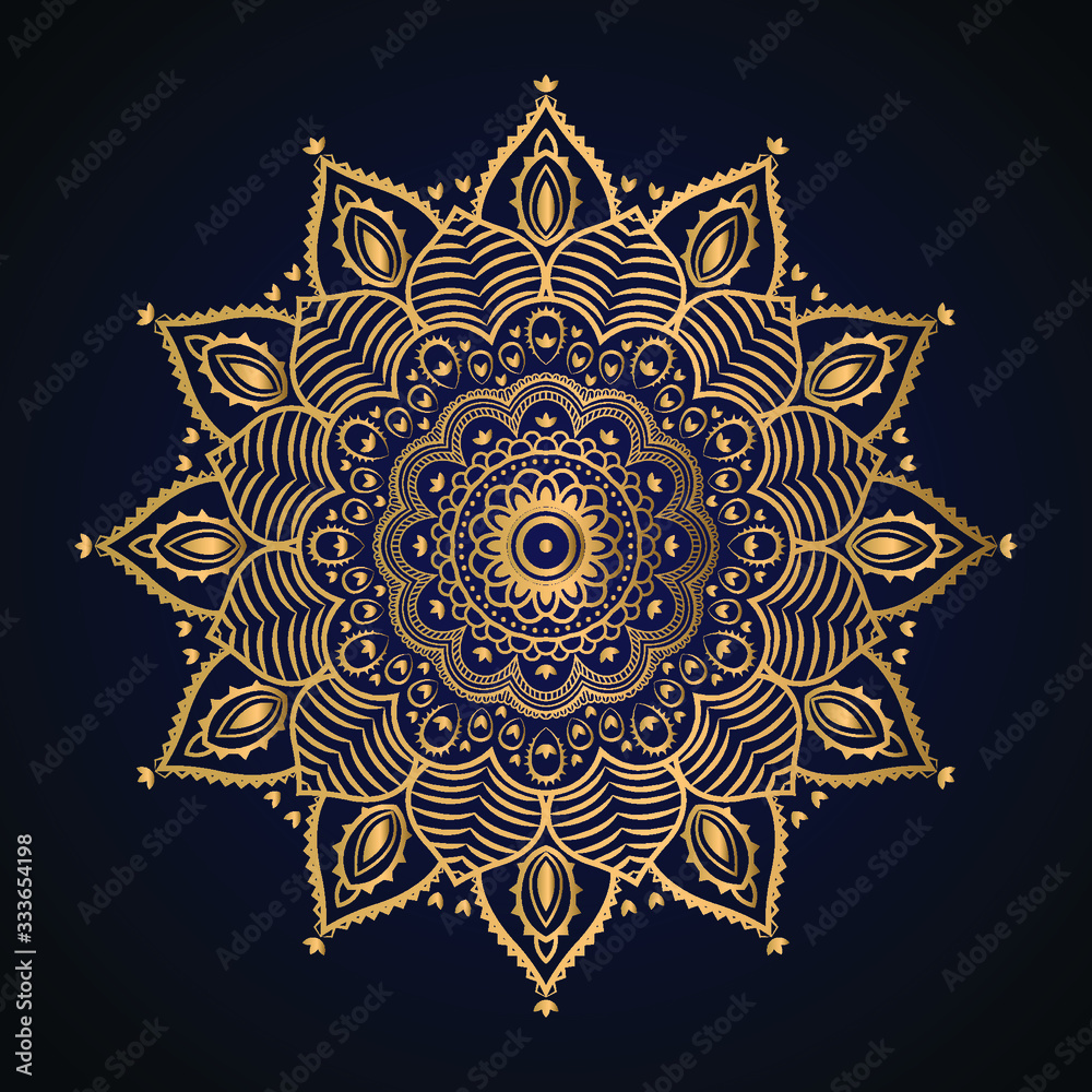 Luxury golden mandala background Luxury golden mandala background