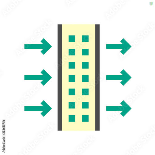 Air filter for pm2.5 problem concept design, 48x48 pixel perfect and editable stroke.