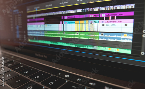 Premiere pro timeline. Editing footage