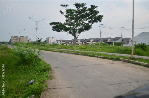 Wallpaper Mural street photography that is still quiet in the suburbs, 28 March 2020, Karawang, Indonesia Torontodigital.ca