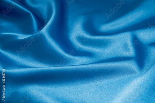 Blue satin, silk, texture background