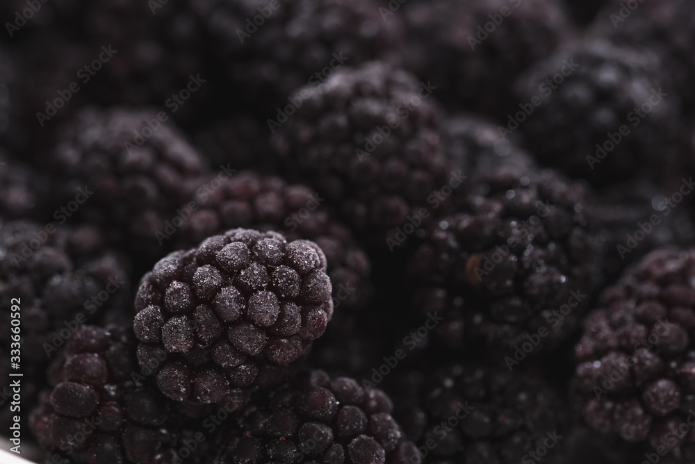 deep frozen blackberry