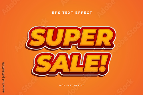 3D red and yellow text effect