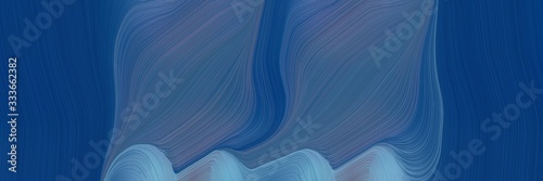 futuristic banner background with dark slate blue, midnight blue and slate gray color. curvy background design