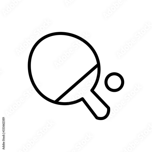 Ping pong tennis table icon