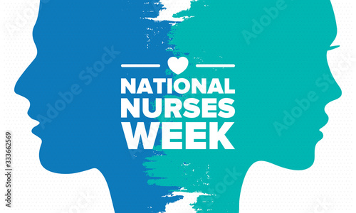 National Nurses Week. Thank you nurses. Medical and health care concept. Fighters against viruses and diseases. In honour of the doctors. Celebrated annual in United States. Vector illustration poster