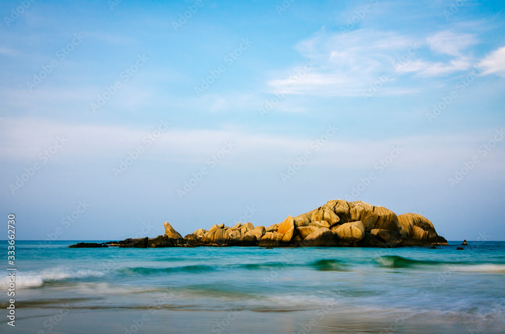 beauty in nature, Terengganu, Malaysia beach under bright sunny day and blue sky