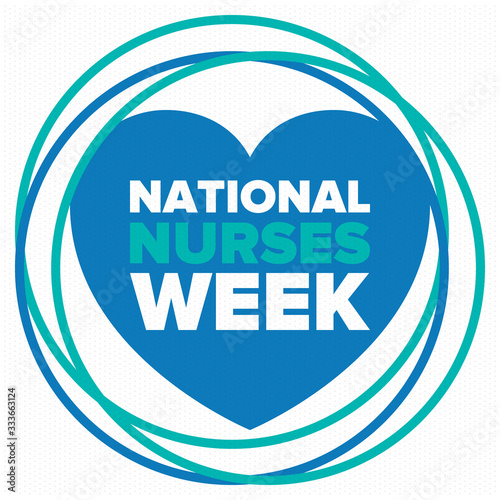 National Nurses Week. Thank you nurses. Medical and health care concept. Fighters against viruses and diseases. In honour of the doctors. Celebrated annual in United States. Vector illustration poster